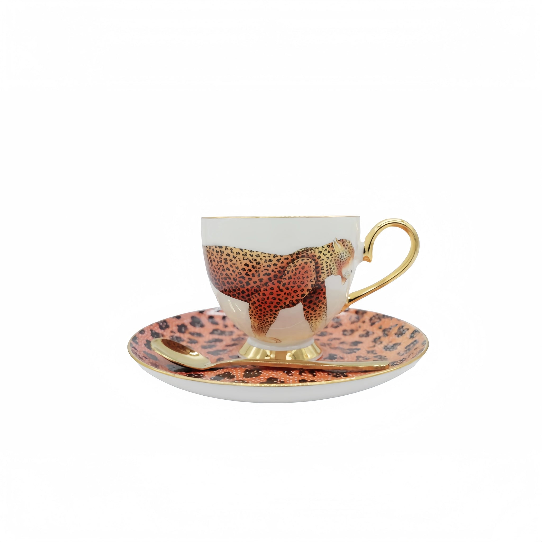 Ceramic Leopard Coffee Cup
