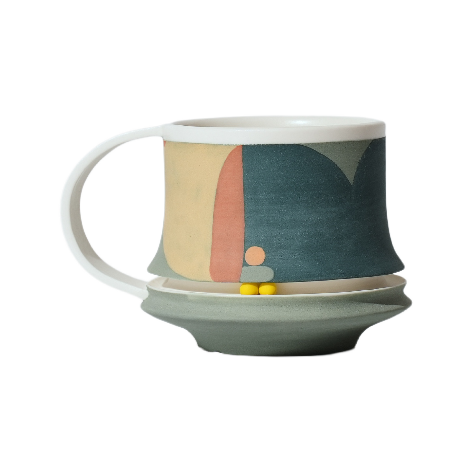 Medium Blue Floral Mug