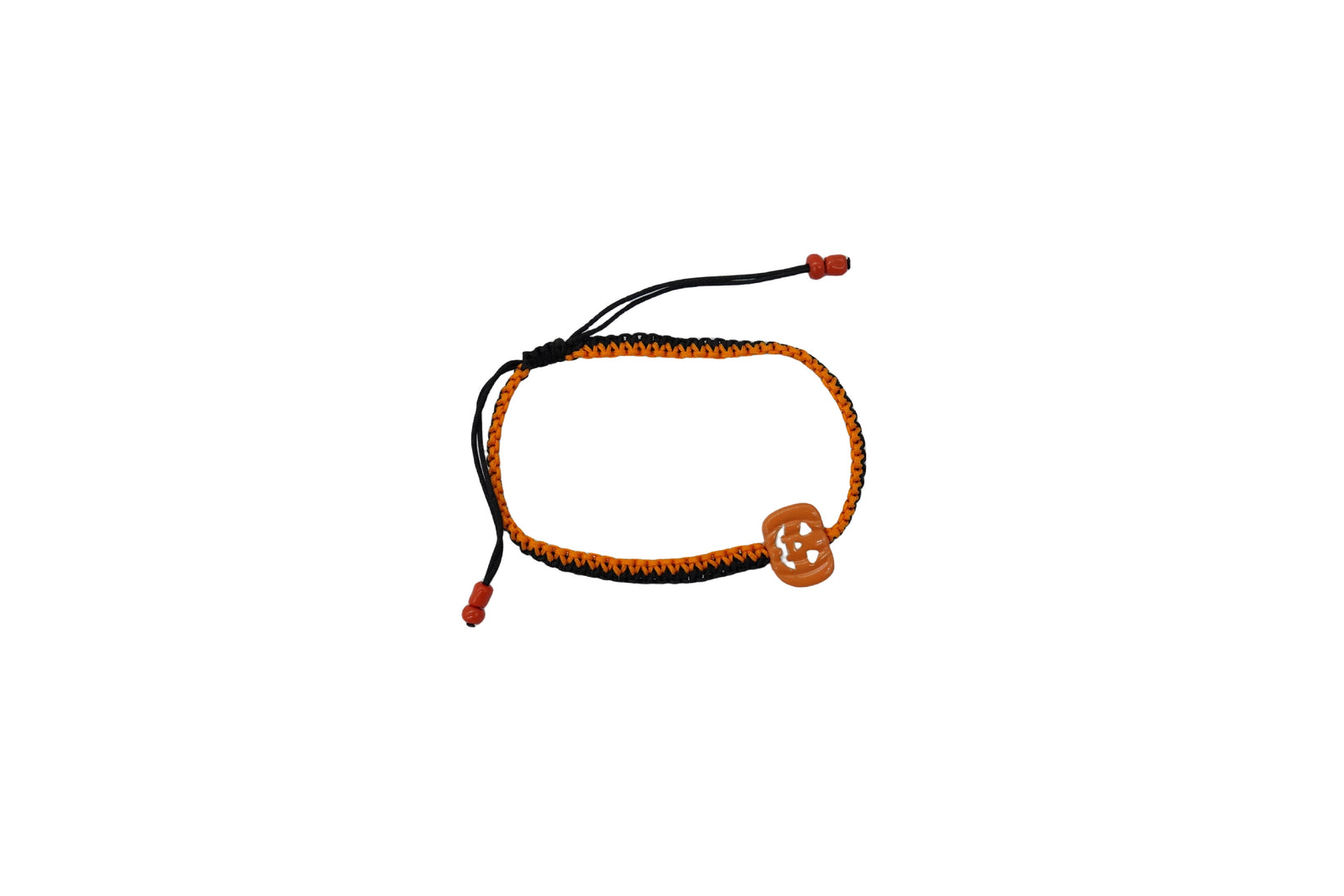 Orange Straight Hole Pumpkin Bracelet