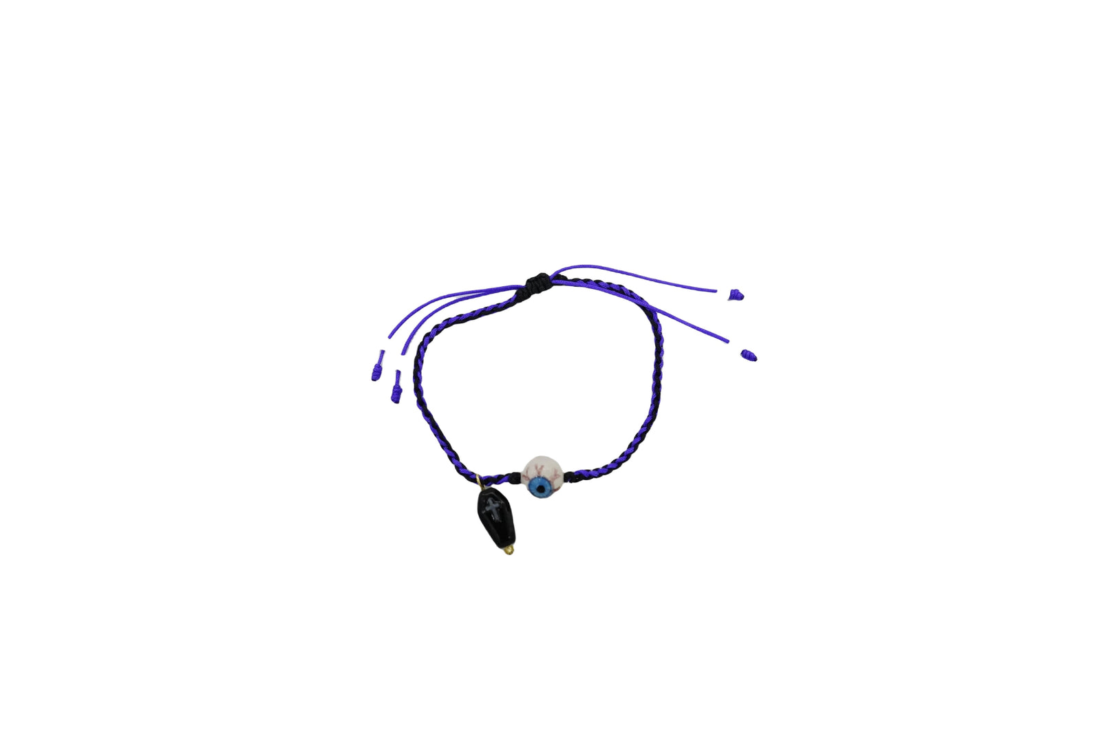 Ghost Eye Black Coffin Bracelet