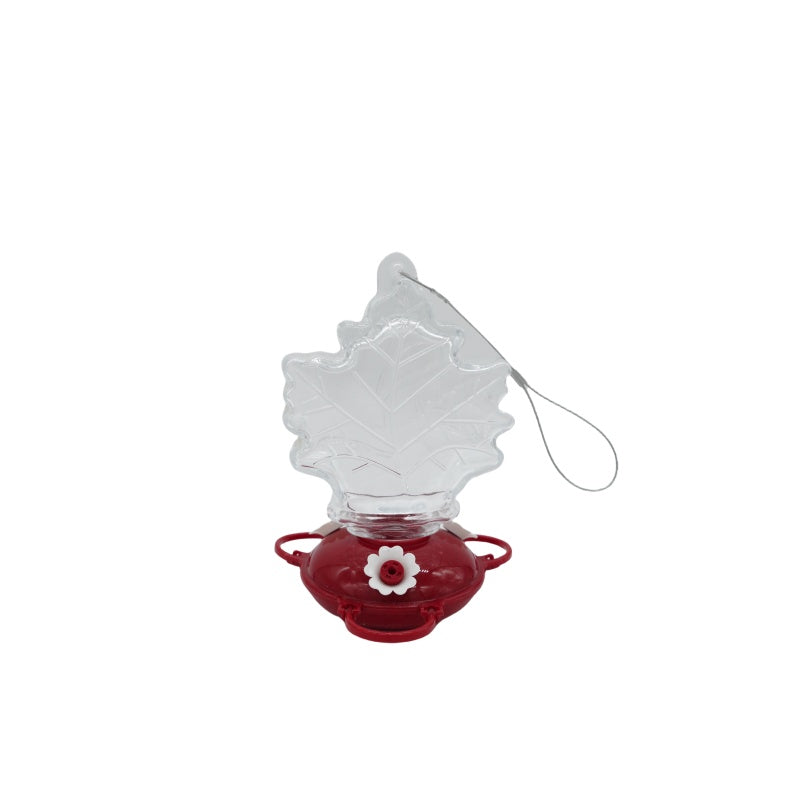 Maple Leaf Shape Glass Humming Bird Feeder
