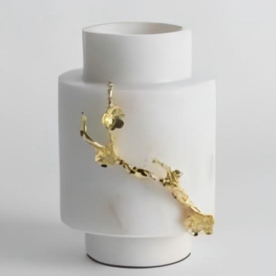 Zinc Alloy & Marble “Prime Years” Vase