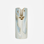 Ceramic Vase face blue white