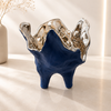 Ceramic Vase Blue/Gold