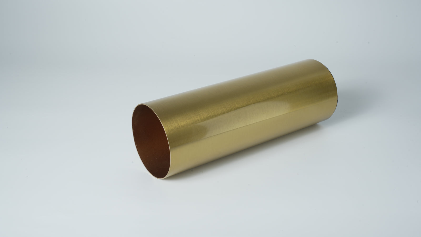 Gold Metal Cylinder Vase – Large