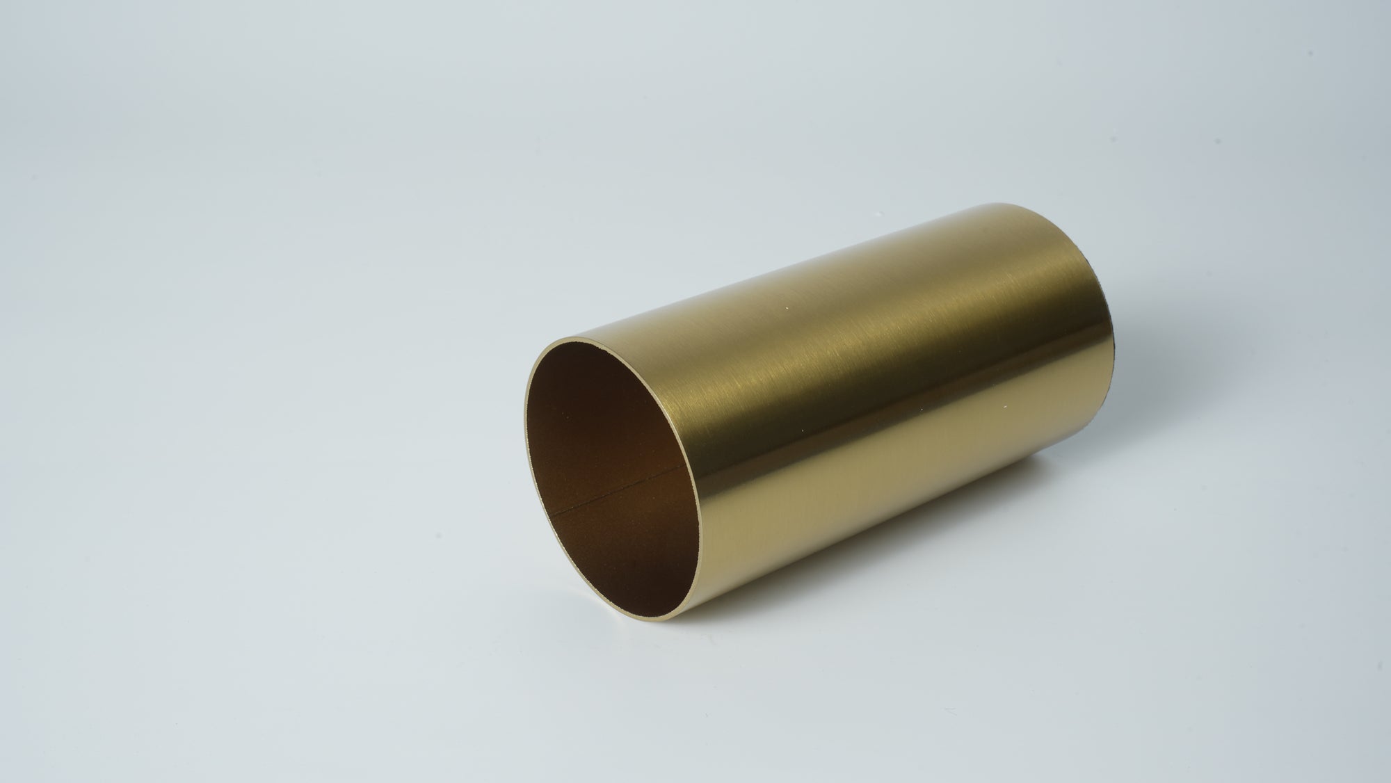 Gold Metal Cylinder Vase – Small