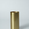 Gold Metal Cylinder Vase – Small