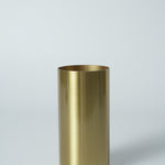 Gold Metal Cylinder Vase – Small