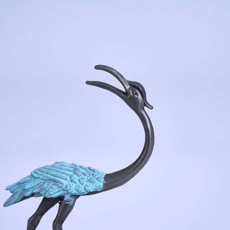 Blue Crane Alloy Incense Holder