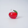 Glass Apple with Glass Leaf