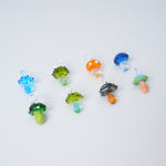Glass Mushroom Pendant 8 Pieces