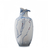 Blue and White Porcelain "Striving Upstream" Vase