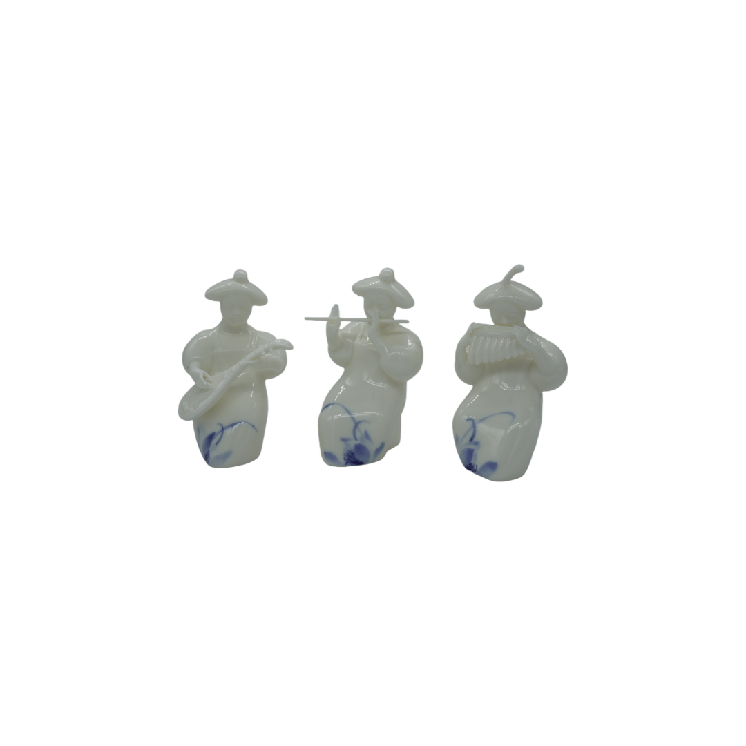 White Porcelain Hand-Painted "Triple Melody" Set