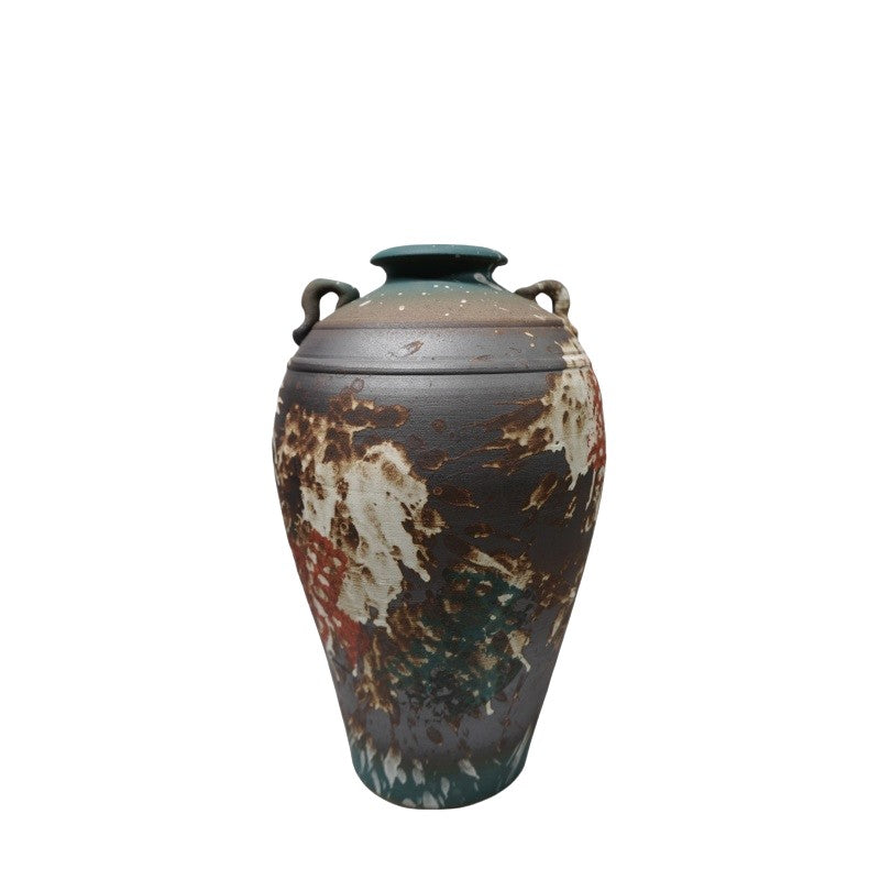 Ceramic vase with handle