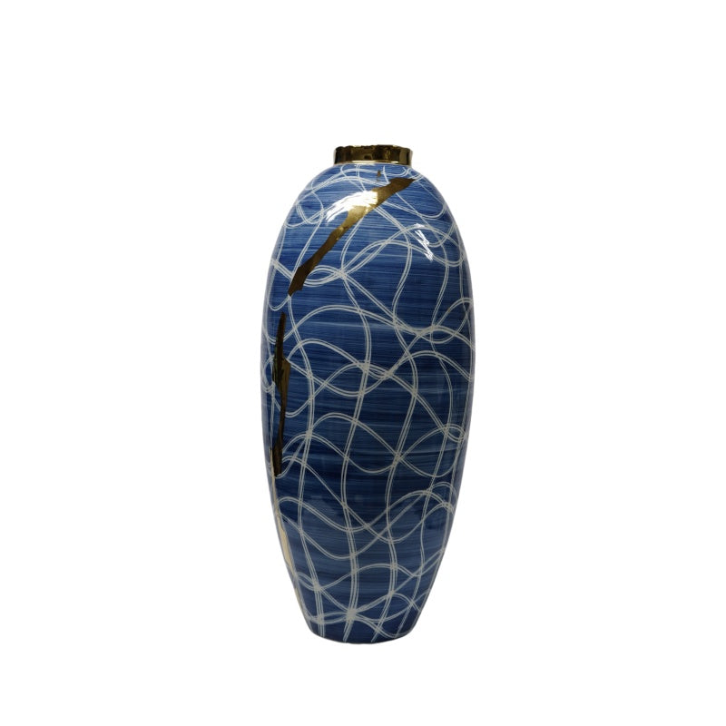 Long standing olive gold bottle