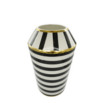 Striped Ceramic Vase