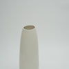 Matte White Ceramic Vase – Slanted Opening (Medium)