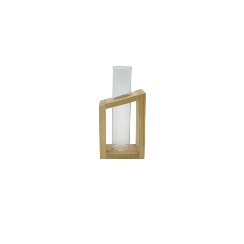 Trapezoidal Stand Glass Vase