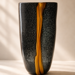 Black & Gold Glass Vase-S (22099)