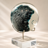 Wave Glass Sphere Ornament-L (30142)