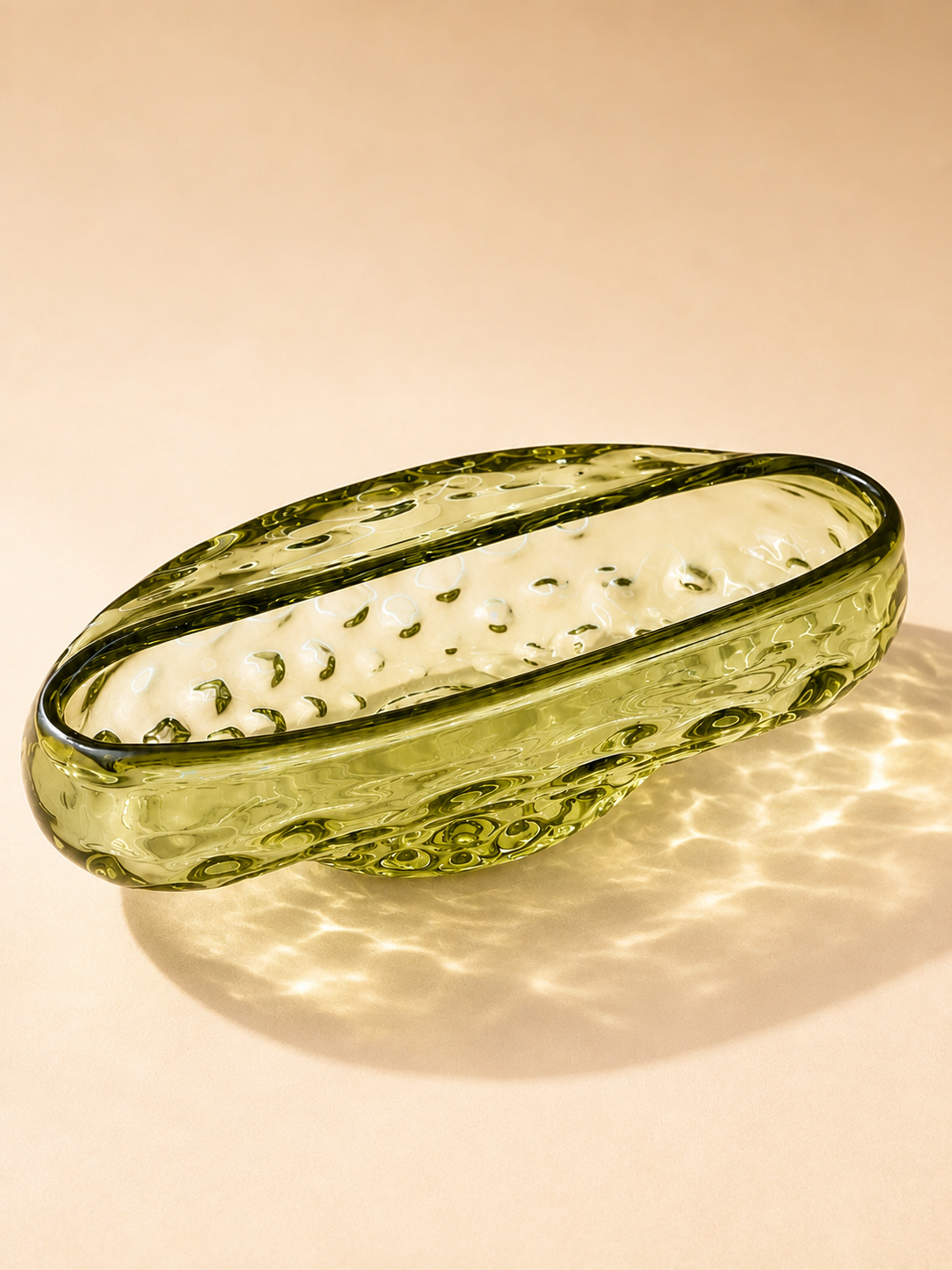 Green Glass Art Piece(93071)