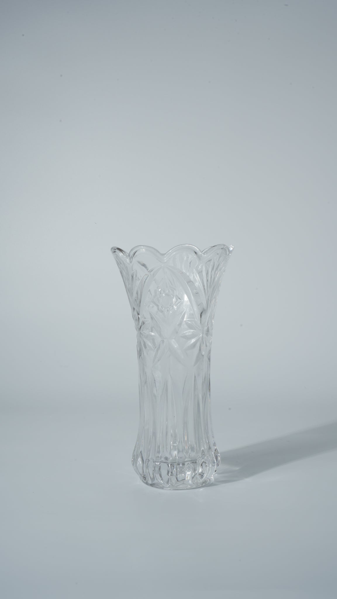 Clear Glass Vase – Cabbage Style