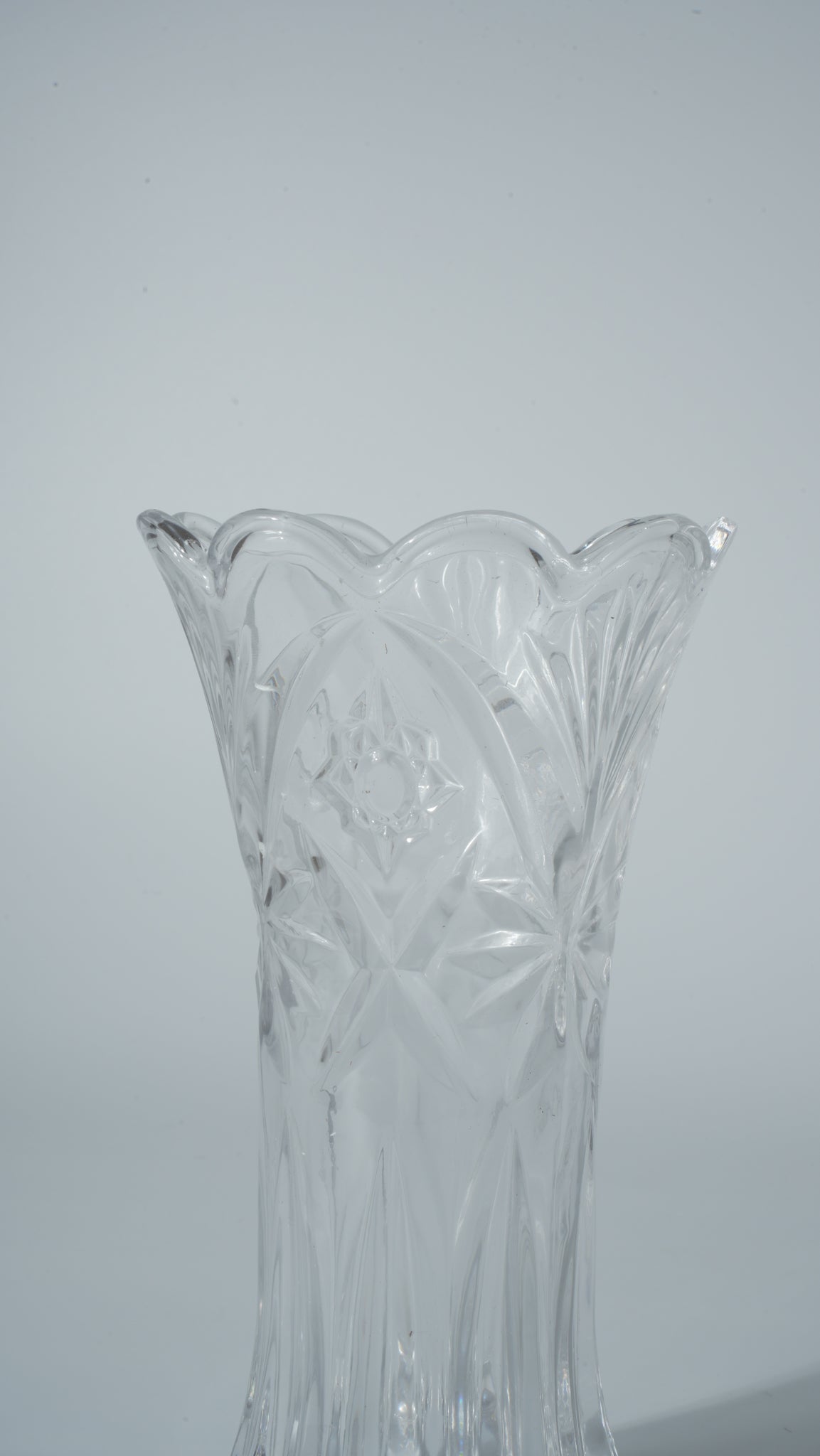 Clear Glass Vase – Cabbage Style