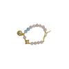 Rose Quartz and Sachet Ball Bracelet