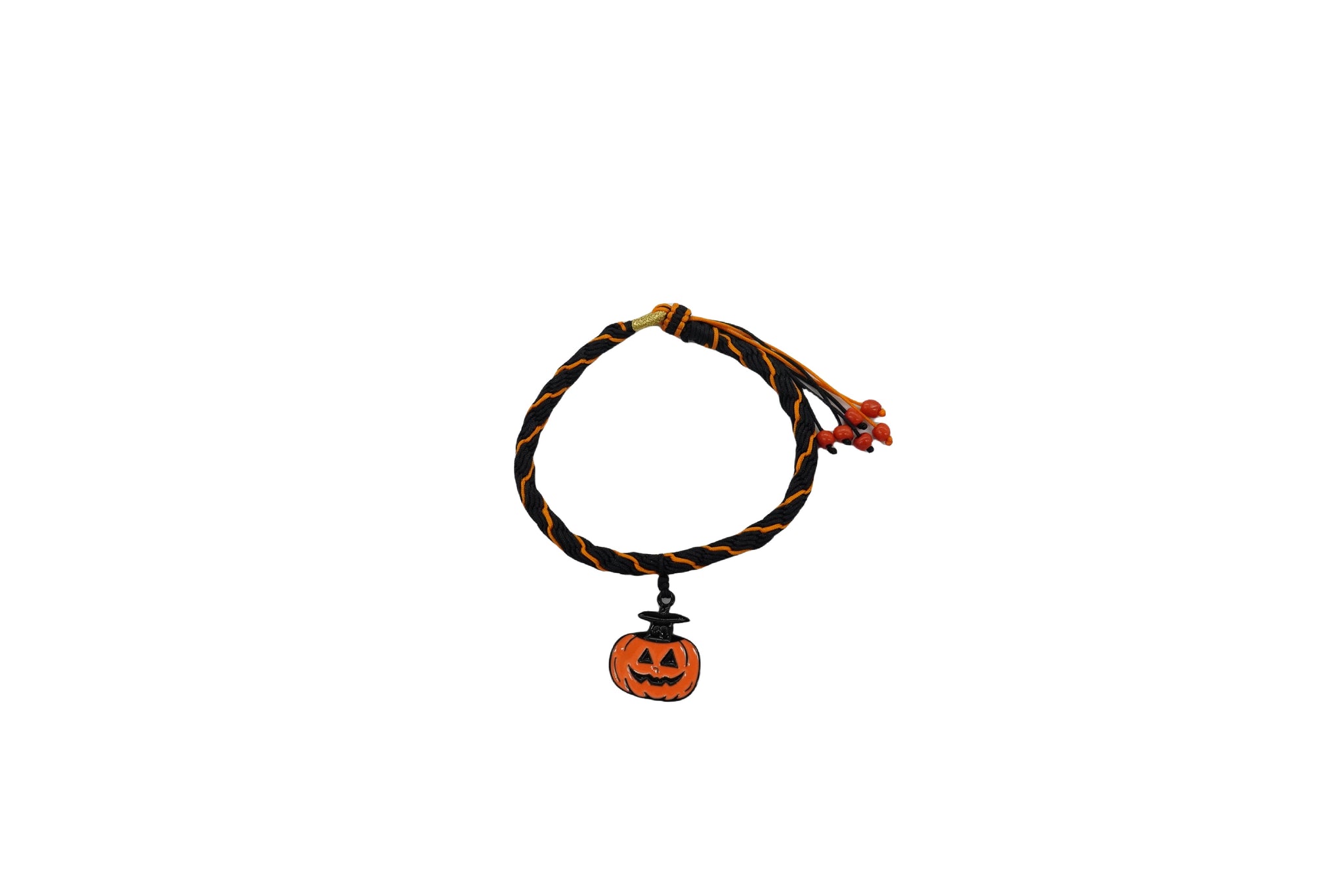 Orange Pumpkin Pendant Bracelet