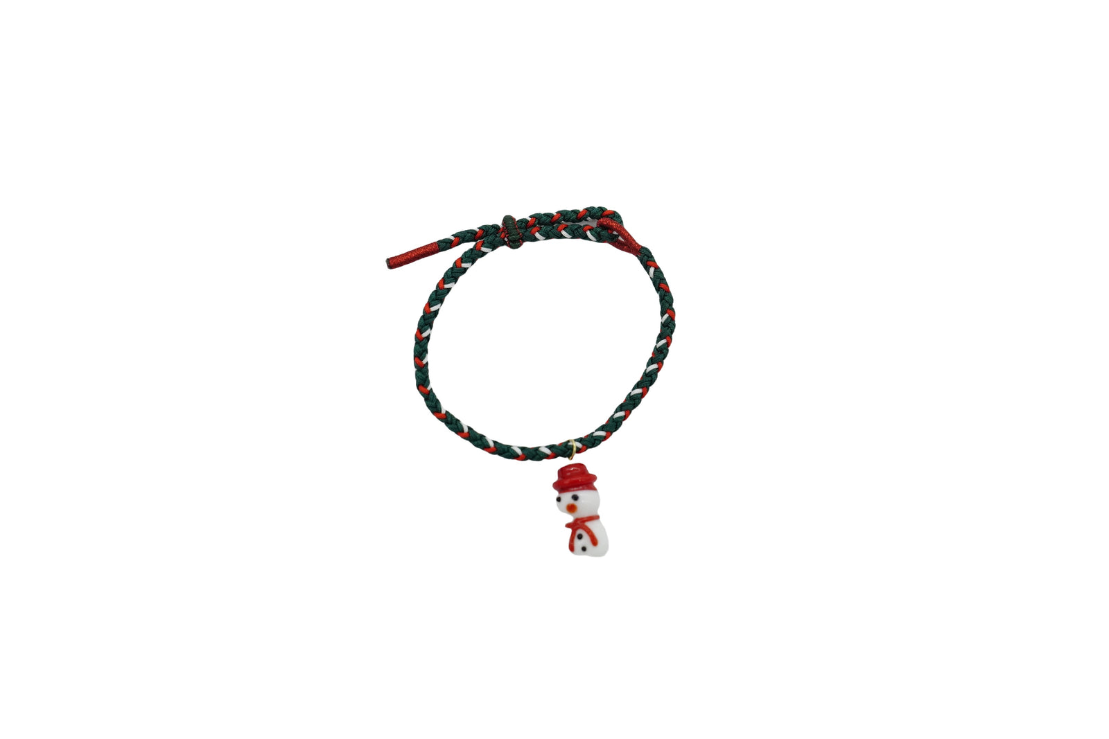 Red Hat Snowman Bracelet (Christmas Theme - Holiday Series)