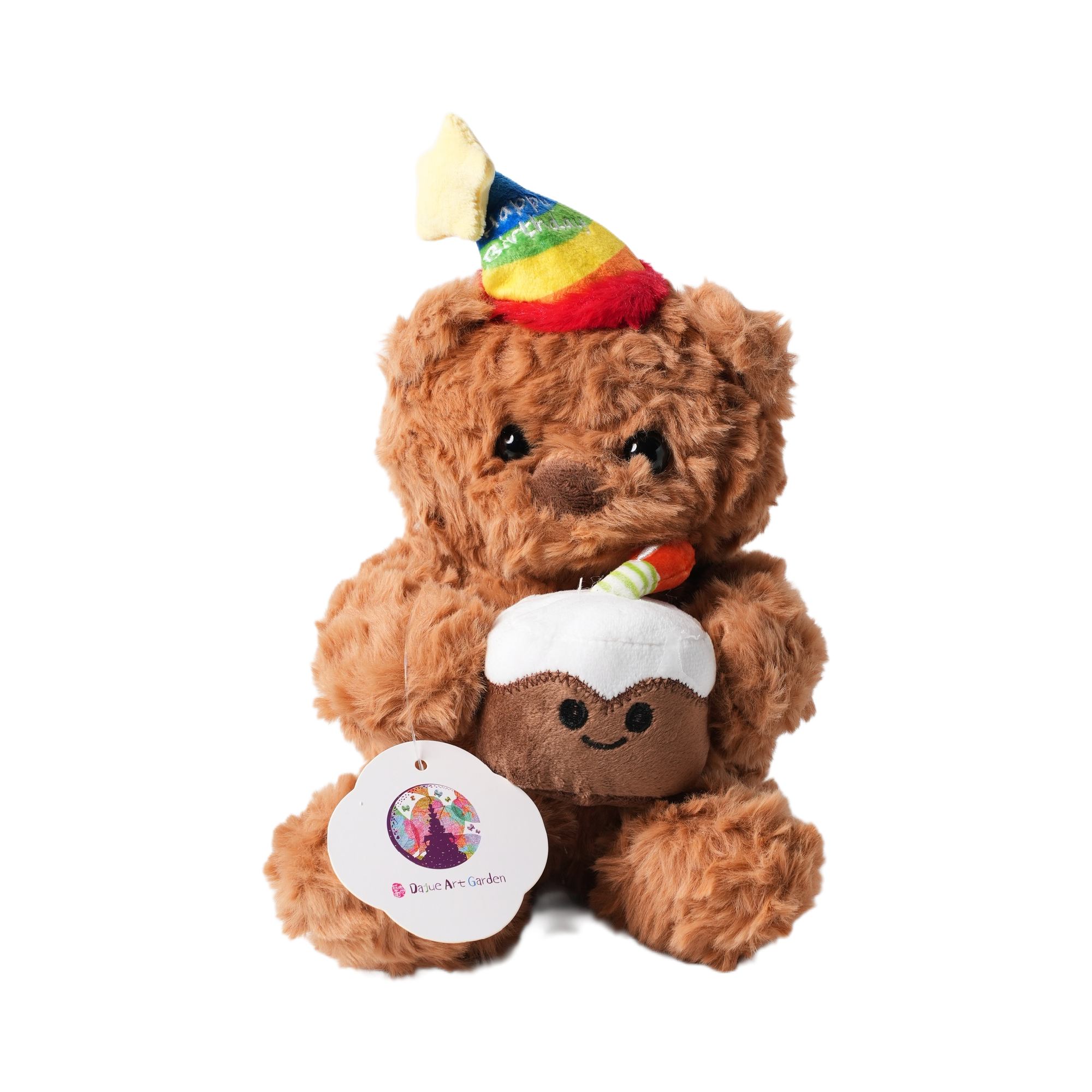 Teddy Bear Holding a Cake