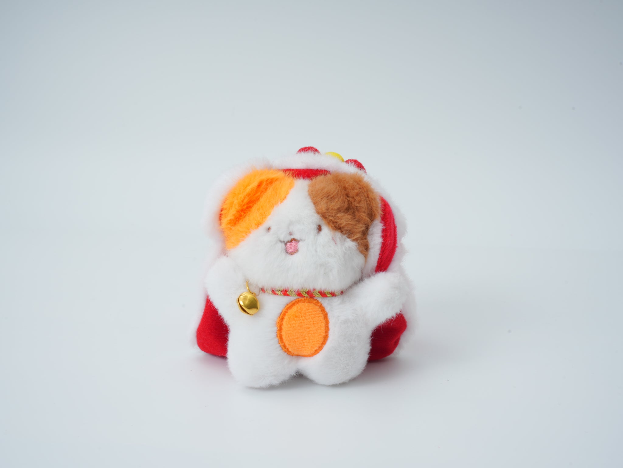 Plush Lion Dance Cat Charm