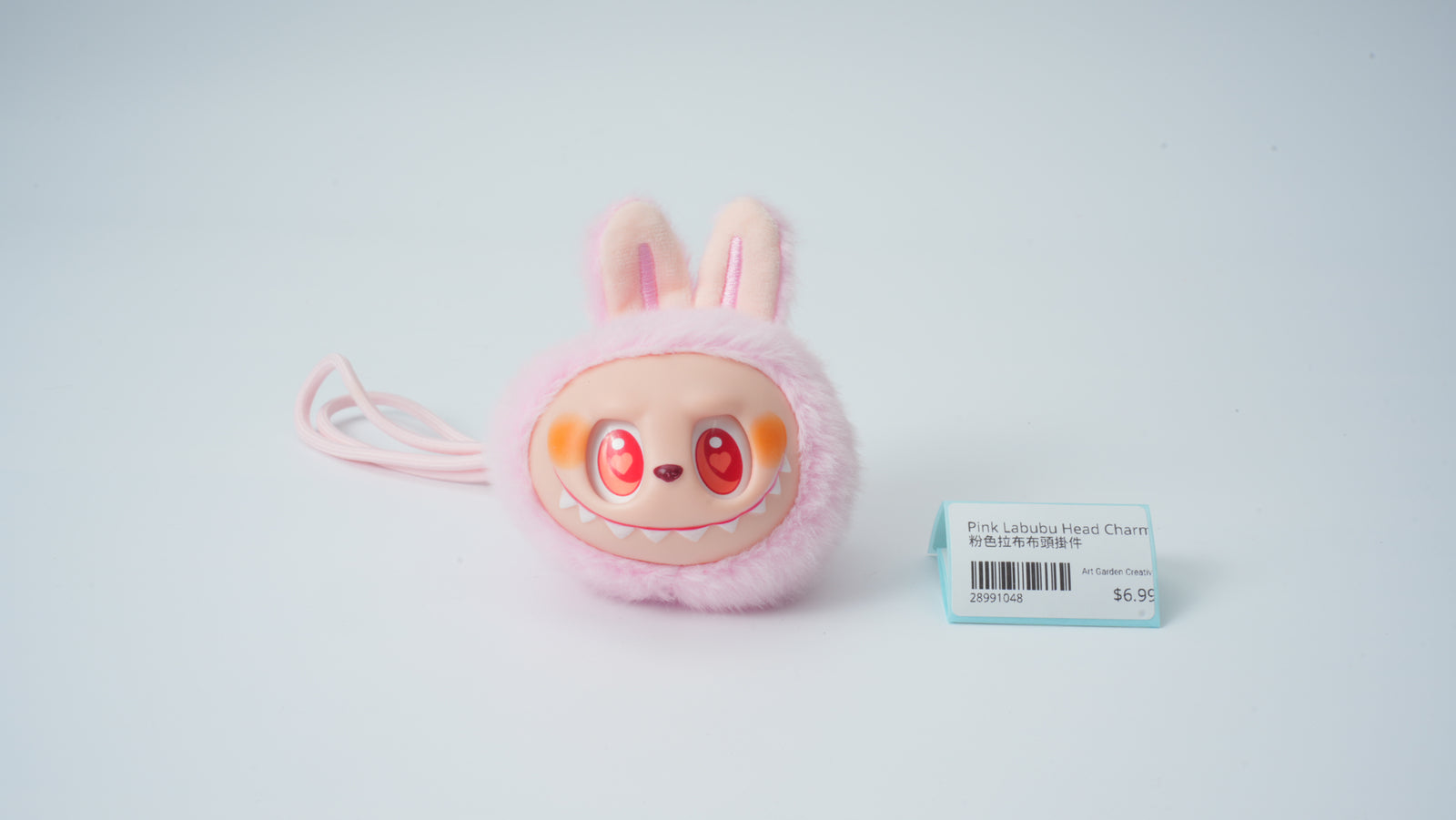 Pink LABUBU Head Charm