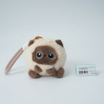 Plush Siamese Cat Keychain