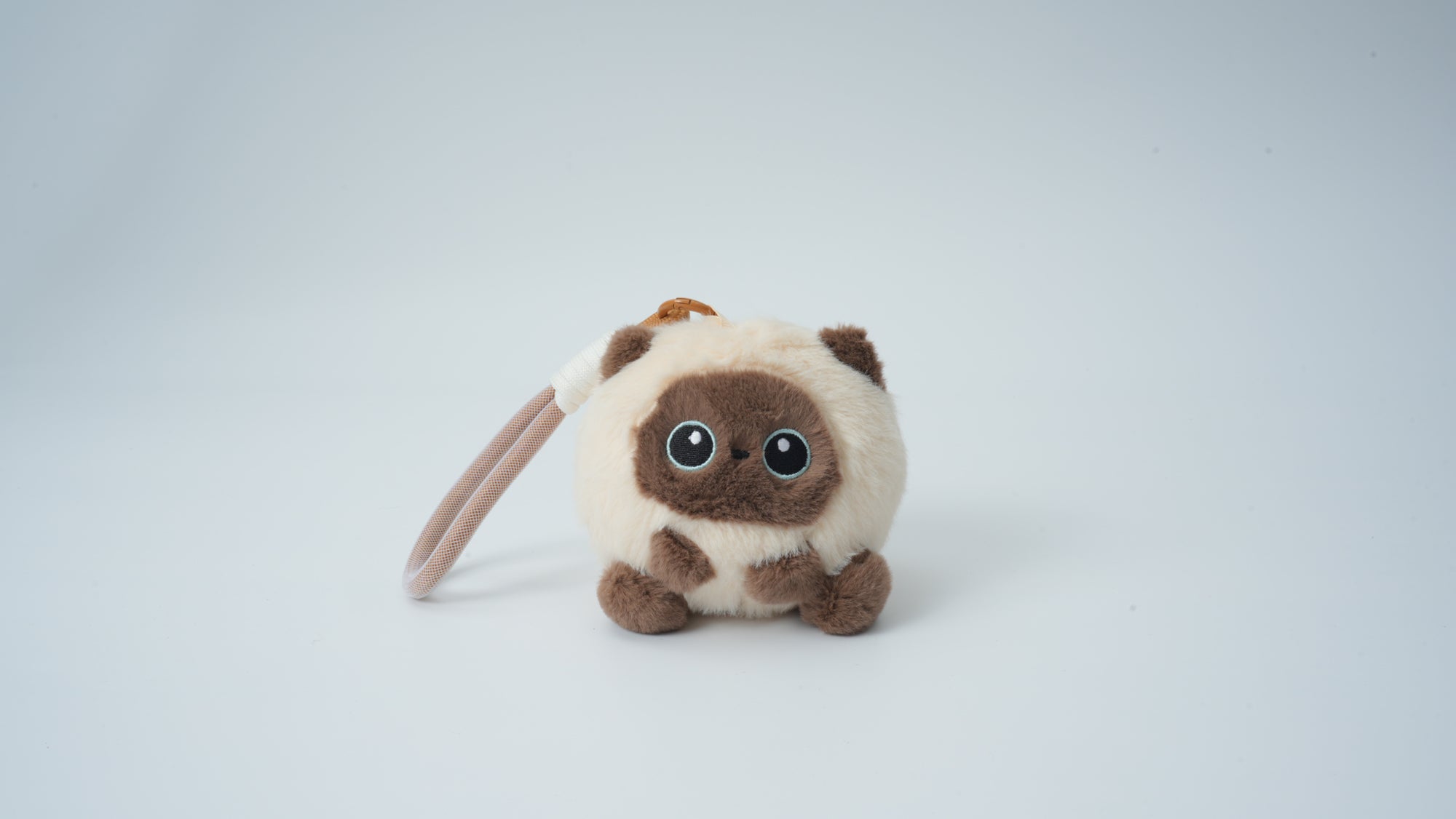 Plush Siamese Cat Keychain
