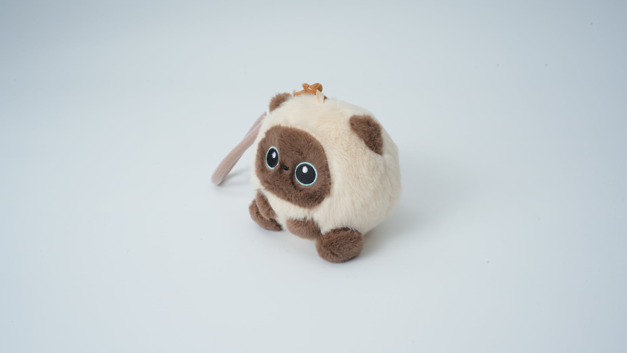 Plush Siamese Cat Keychain