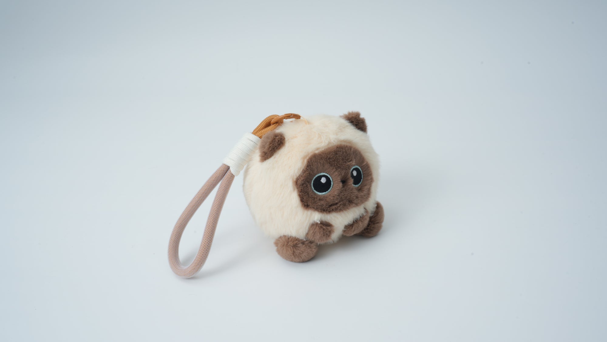 Plush Siamese Cat Keychain