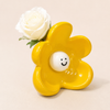 光澤檸檬黃微笑花瓶 – 小號