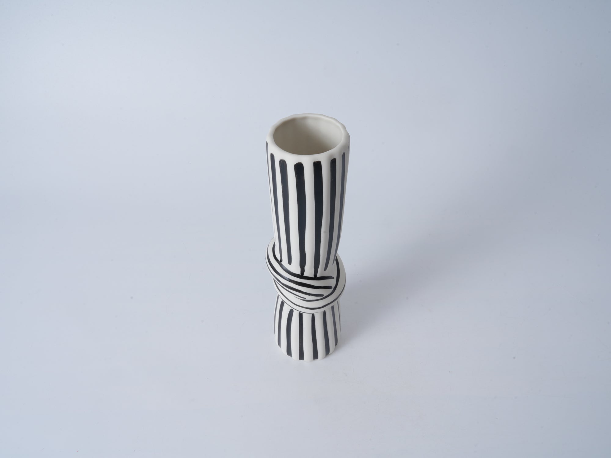 Striped Knot Vase