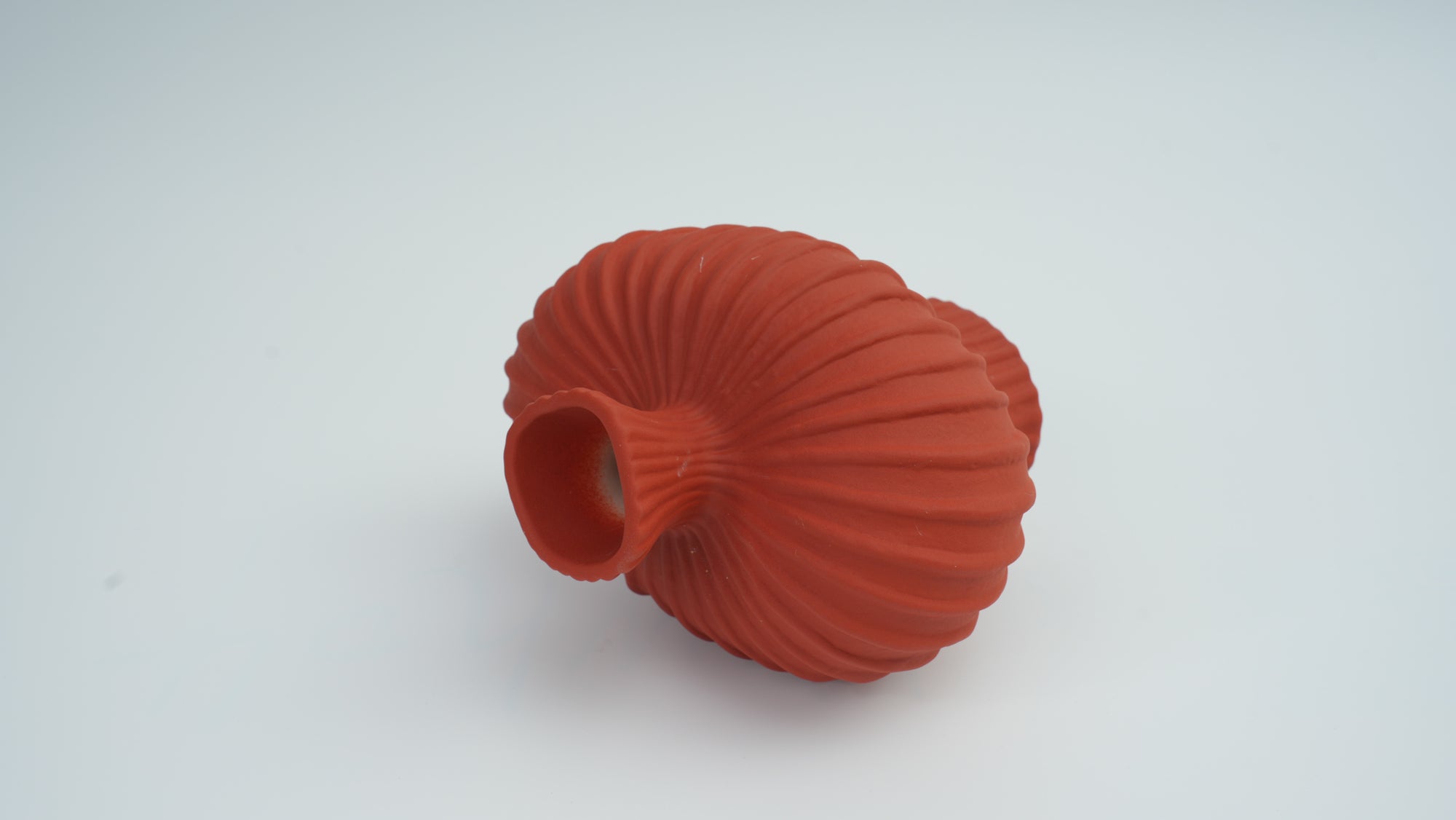 Lantern Fruit Vase – Matte Spicy Red, Small