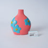 Hand-Painted Ceramic Vase, Rouge Pink