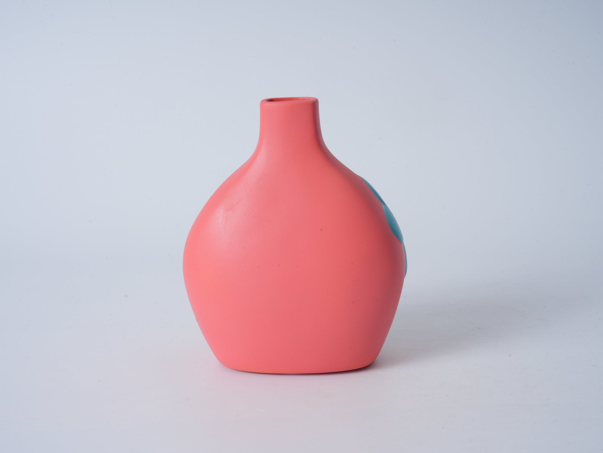 Hand-Painted Ceramic Vase, Rouge Pink