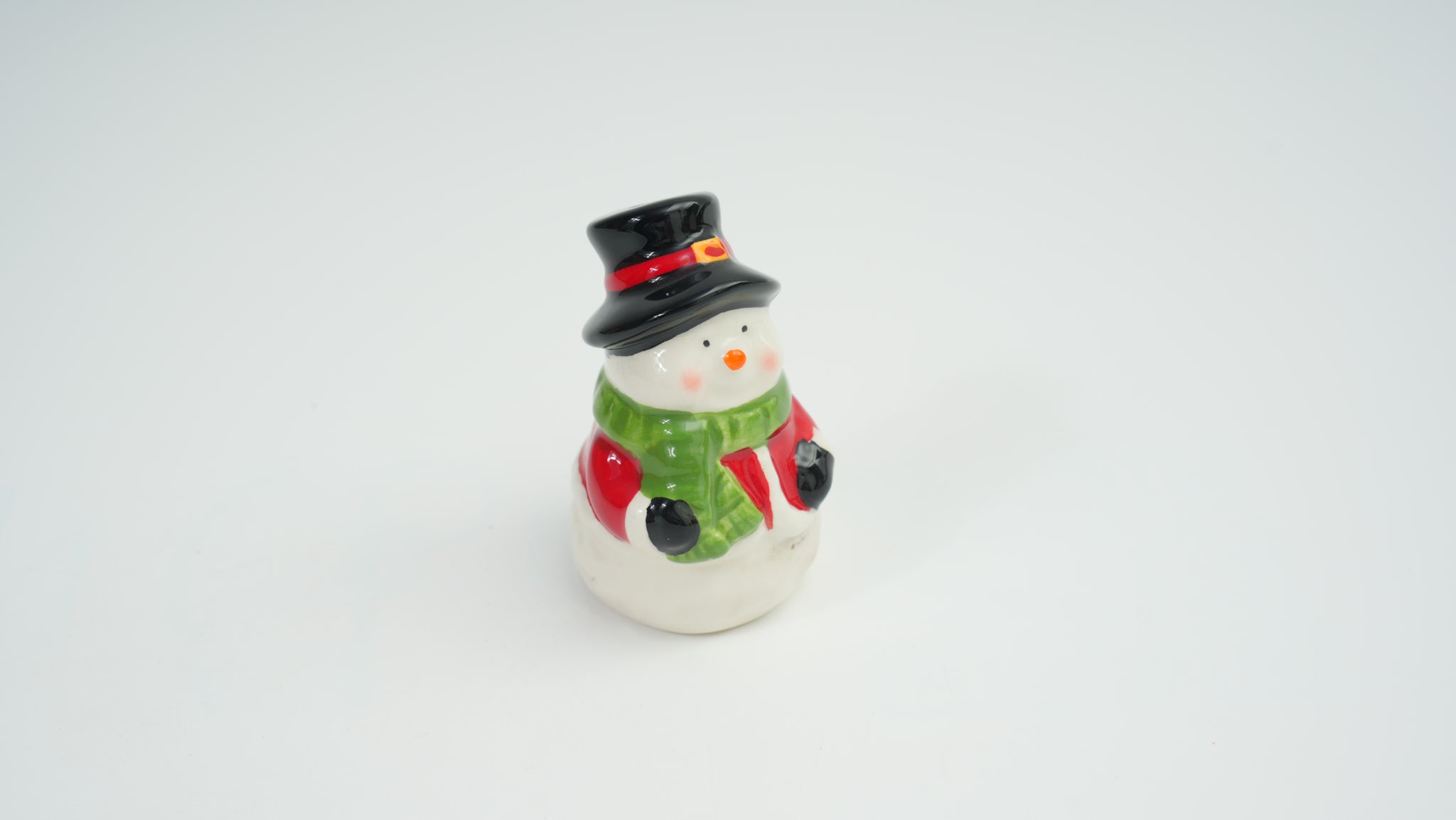 Snowman Ceramic Figurine Set
