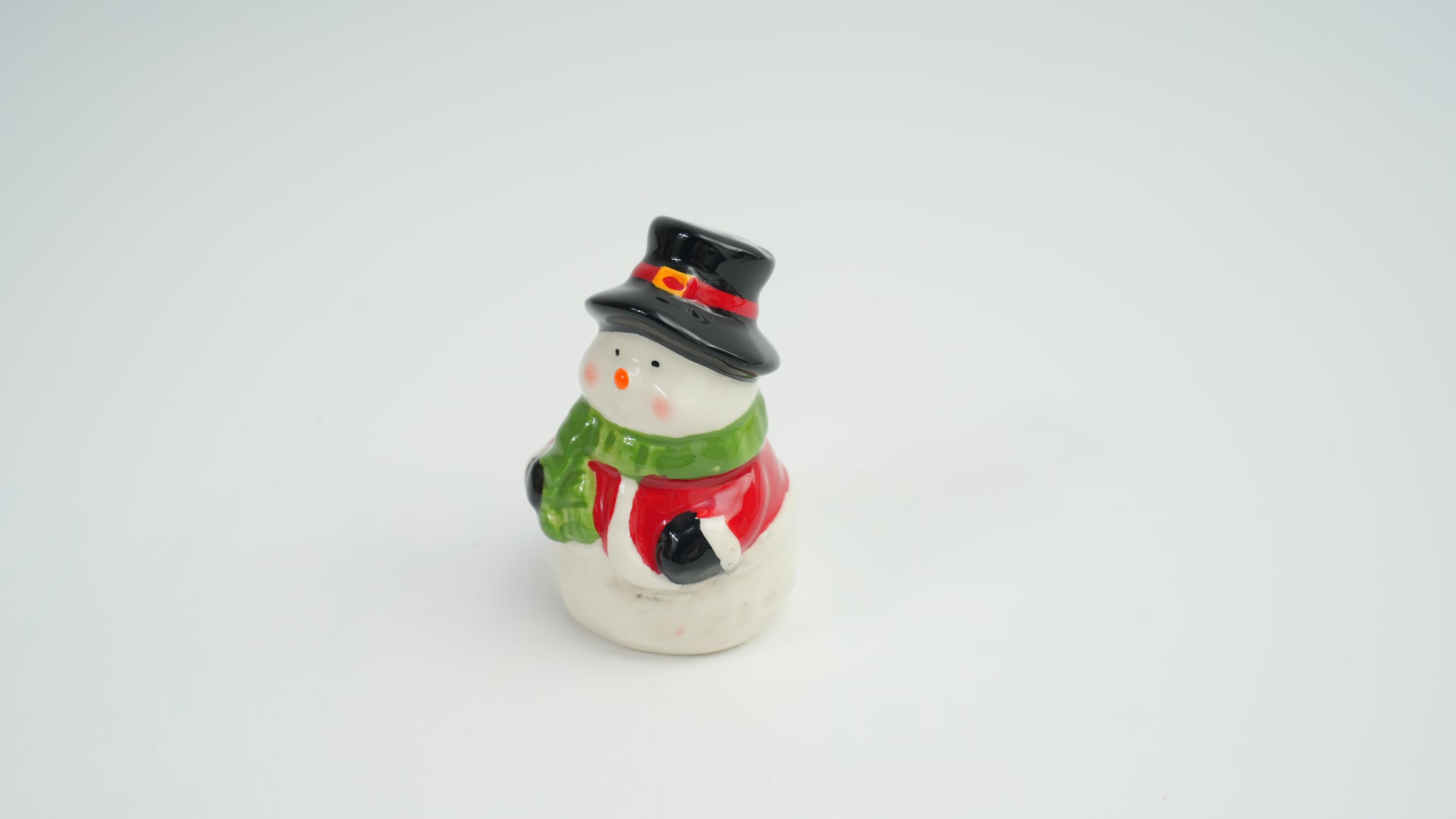 Snowman Ceramic Figurine Set