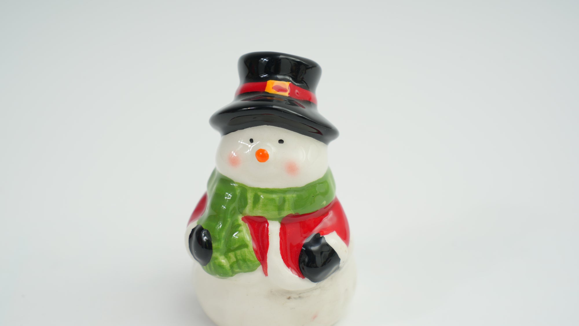 Snowman Ceramic Figurine Set