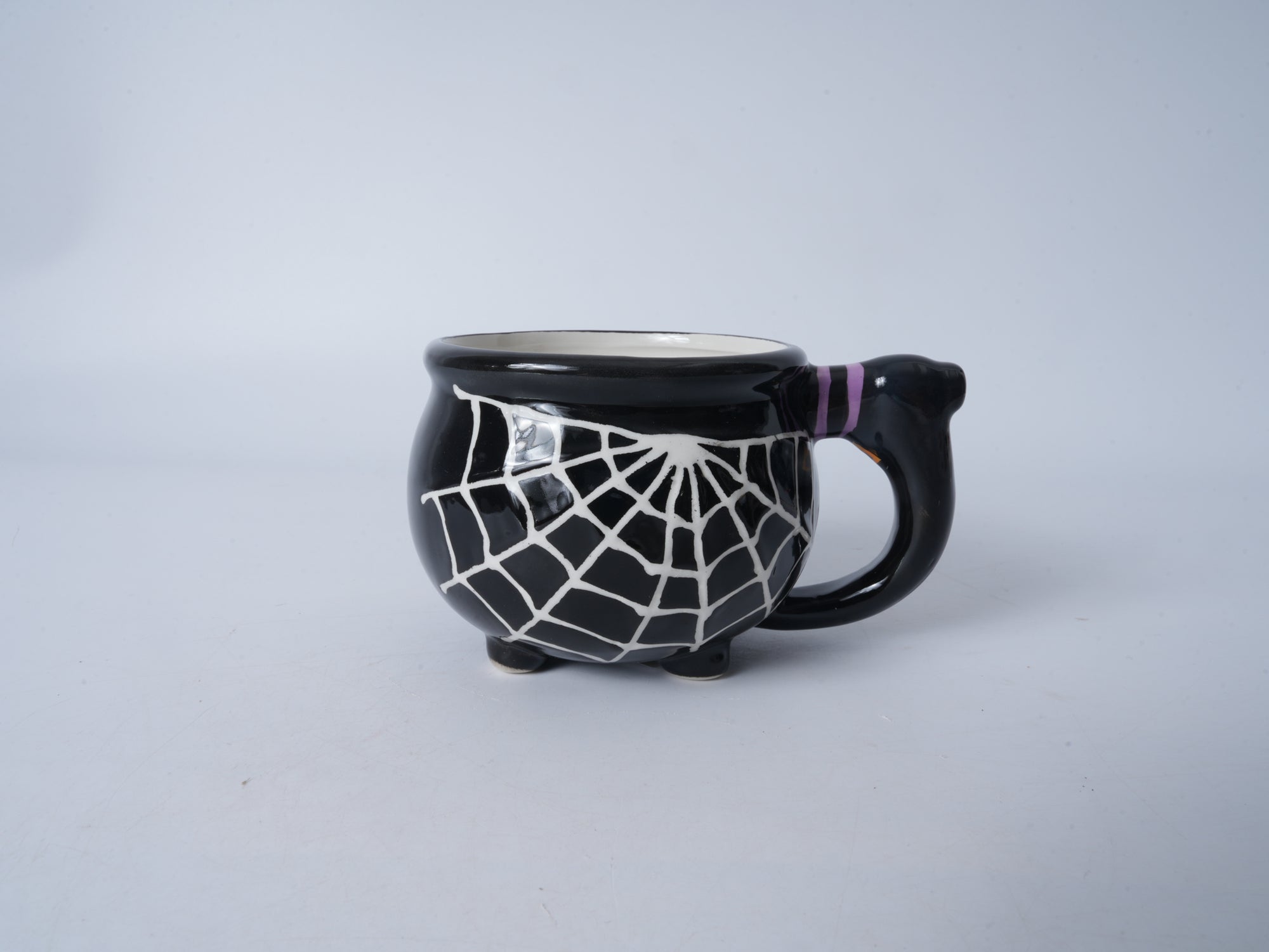 Spiderweb Black Ceramic Mug