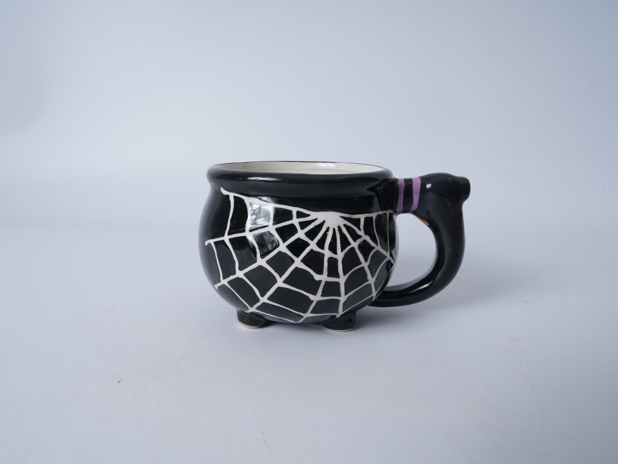 Spiderweb Black Ceramic Mug