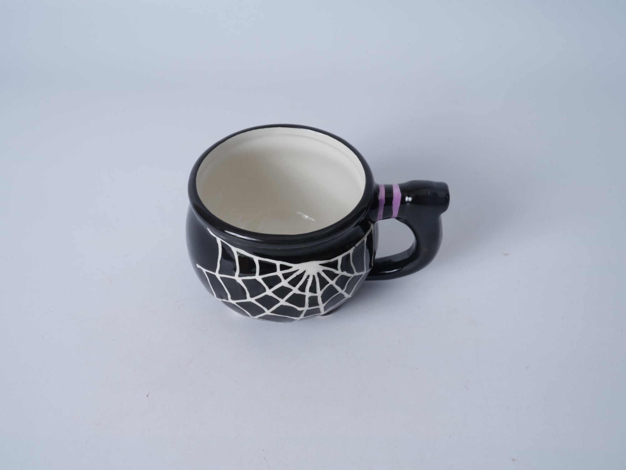 Spiderweb Black Ceramic Mug