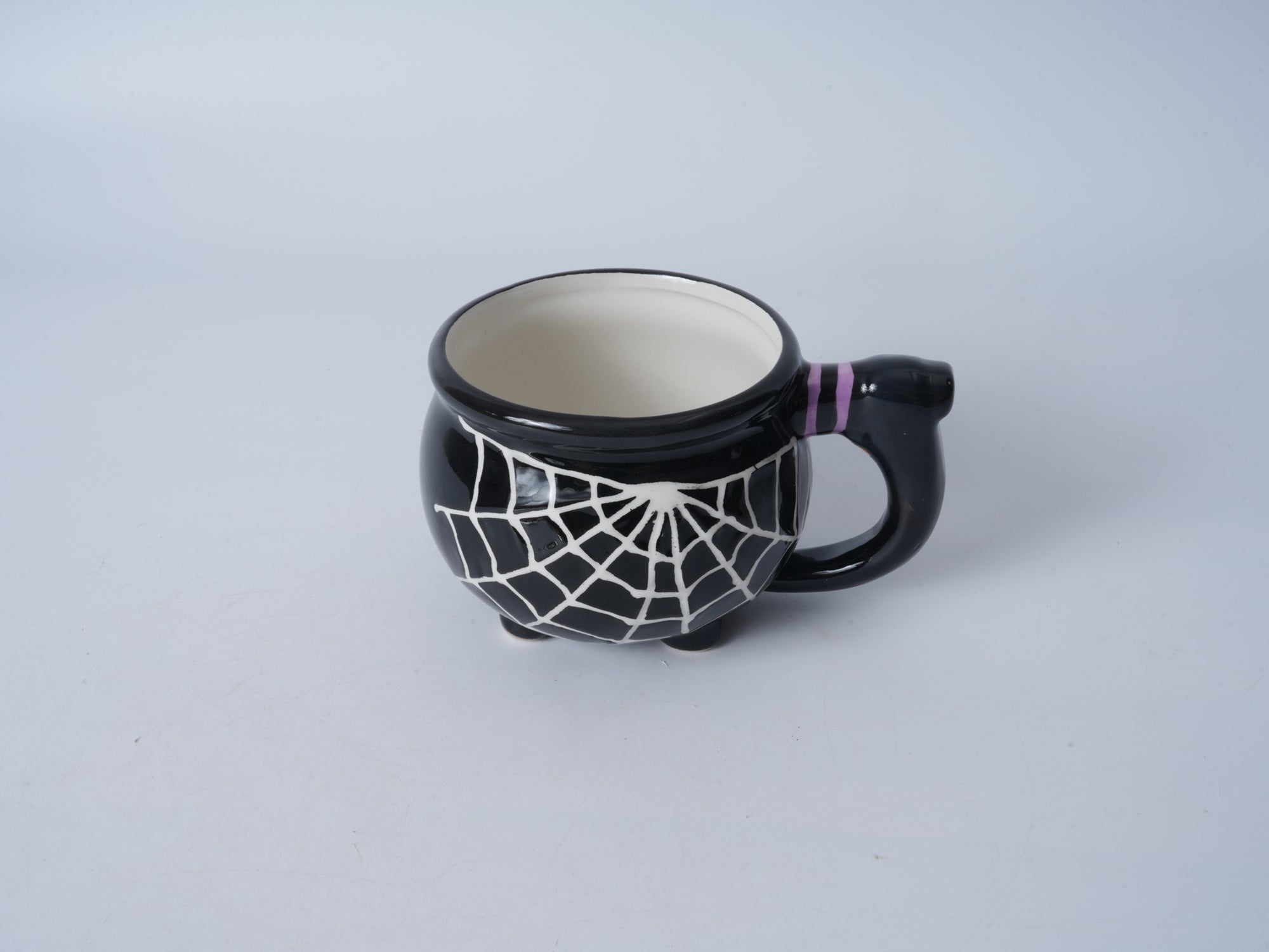 Spiderweb Black Ceramic Mug