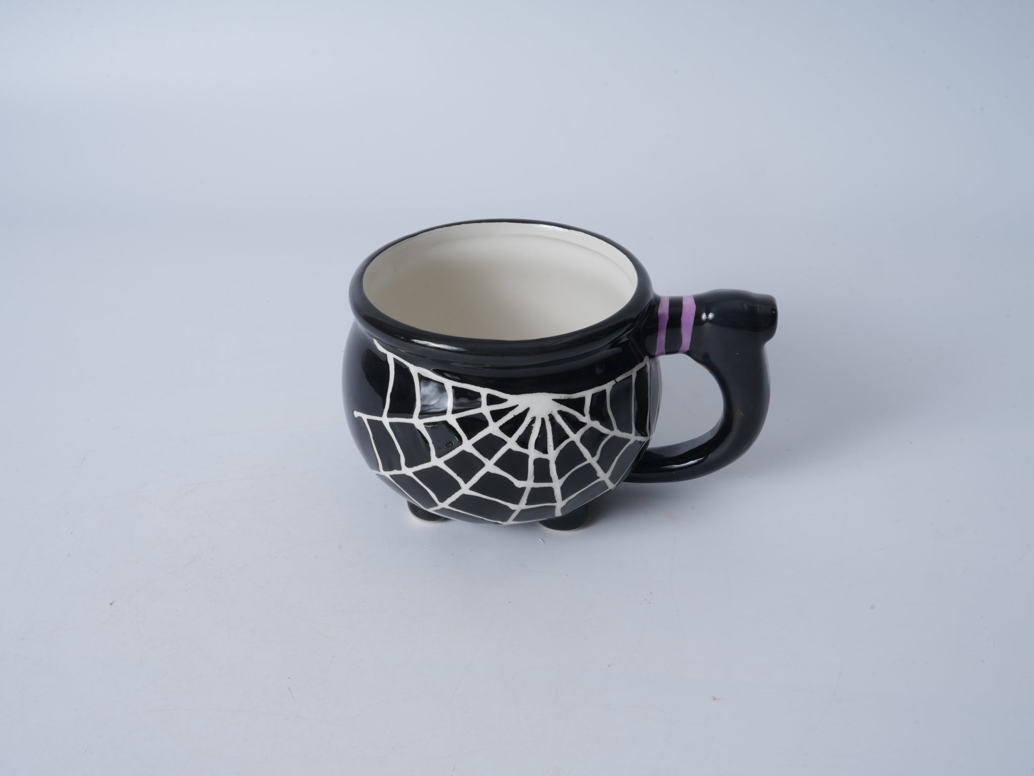 Spiderweb Black Ceramic Mug